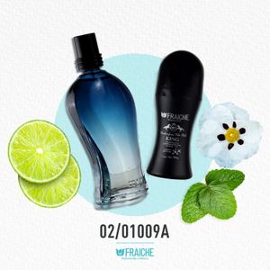 KIT PERFUME Y DESODORANTE CABALLERO HCHAN BLEU 02/01009A PERSEO 060ML